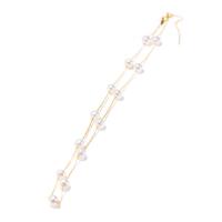 925 Sterling Stříbrný perlový náhrdelník, Sladkovodní Pearl, s 925 Sterling Silver, Kolo, pro ženy, více barev na výběr, 7mm, Délka Cca 15.75 inch, Prodáno By PC