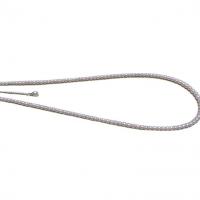 Природное пресноводное жемчужное ожерелье, Пресноводные жемчуги, с 1.97Inch наполнитель цепи, Круглая, Женский, белый, 3-3.5mm, длина Приблизительно 15.75 дюймовый, продается PC