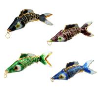 Cloisonne Pendants Carved random style & mixed Random Color 95mm Approx 7mm Sold By Lot