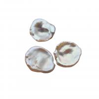 Cultured No Hole Freshwater Pearl Beads DIY white 13-14mm Sold By PC