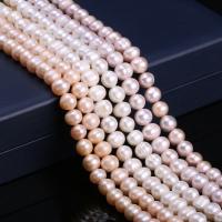 Brambor pěstované sladkovodní perle, Sladkovodní Pearl, DIY, více barev na výběr, 9-10mm, Prodáno za Cca 15 inch Strand