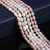 Cultured Rice Freshwater Pearl Beads irregular DIY 6-7mm Sold Per Approx 15 Inch Strand