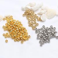 Messing spacer perler, guldfarve belagt, du kan DIY, flere farver til valg, nikkel, bly & cadmium fri, 4-8mm, Solgt af PC