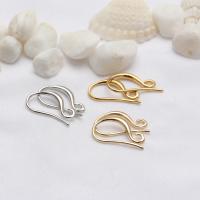 Brass Hook Earwire plated DIY nickel lead & cadmium free Sold By PC