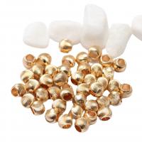 Brass Jewelry Beads gold color plated DIY golden 5-10mm Approx 3.2mm Sold By PC