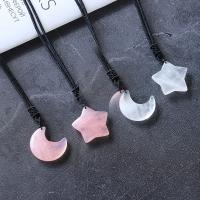 Quartz Gemstone Pendants Moon and Star Sold By PC