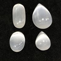 Cats Eye Pendants polished random style white 15-30mm Sold By PC