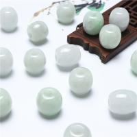 Natural Jadeite Beads Drum DIY green 12*16mm-21*14.6mm Sold By PC