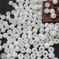 Natural Jadeite Beads Round DIY green 7mm Sold By PC