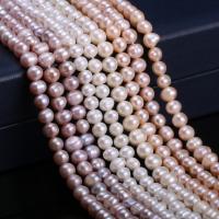 Bulvių išauginti gėlavandenių perlų karoliukai, Gėlo vandens perlų, Bulvė, Pasidaryk pats, daugiau spalvų pasirinkimas, 6-7mm, Parduota už Apytiksliai 15 Inch Strand