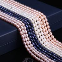 Cultured Rice Freshwater Pearl Beads DIY 6-7mm Sold Per Approx 15 Inch Strand