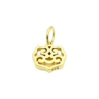 Brass Jewelry Pendants gold color plated fashion jewelry golden nickel lead & cadmium free 12mm Sold By PC