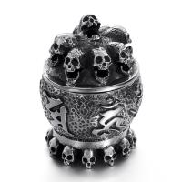 Stainless Steel Ashtray Skull durable & vintage design Sold By PC
