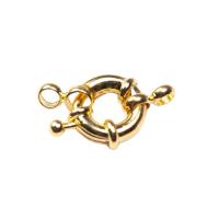 Brass Spring Ring Clasp plated Sold By PC