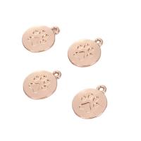 Zinc Alloy Pendants Round plated 16mm Sold By PC