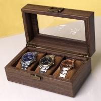 Uhr Schmuckkasten, PU Leder, mit Fibreboard mit mittlerer Dichte, nachhaltiges, 205x120x85mm, verkauft von PC