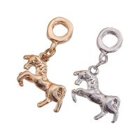 European Style Zinc Alloy Dangle Beads Unicorn plated 20mm Sold By PC