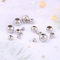 Edelstahl-Beads, 304 Edelstahl, DIY, Silberfarbe, 20PCs/Tasche, verkauft von Tasche