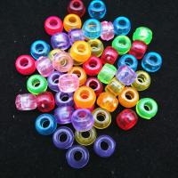 Plastic Beads injection moulding DIY mixed colors 6x8-9mm Sold By PC