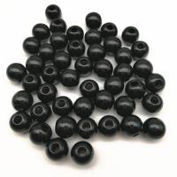 Akril nakit Beads, uglađen, nasumično poslano, crn, 2-5cm, Prodano By PC