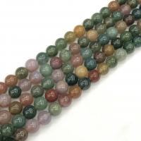 Jade Rainbow Perla, Krug, uglađen, možete DIY & različite veličine za izbor, miješana boja, Prodano Per Približno 15 inčni Strand