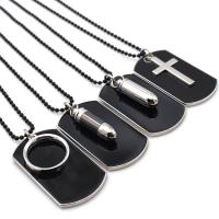 Zinc Alloy Sweater Chain Necklace Rectangle silver color plated Unisex black nickel lead & cadmium free Length Approx 27.56 Inch Sold By PC