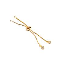Brass Bracelet Chain plated DIY & box chain nickel lead & cadmium free Sold By PC