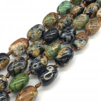 Natural Miracle Agate Beads, Drum, polished, DIY, mixed colors, 15x20mm, Sold Per Approx 15 Inch Strand