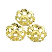 Zinc Alloy Bead Cap Flower real gold plated Sold By PC