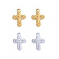 Stainless Steel Cross Pendants 304 Stainless Steel plated DIY Sold By Bag
