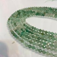 Φυσικό χαλαζία κοσμήματα χάντρες, Strawberry Quartz, DIY & πολύπλευρη, πράσινος, Sold Per 38 cm Strand