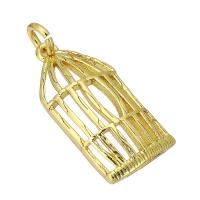 Brass Jewelry Pendants Cage gold color plated fashion jewelry & for woman golden Approx 2mm Sold By Lot