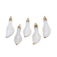 Porcelain Pendants Brass with White Porcelain white Sold By PC