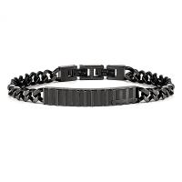 Stainless Steel Jewelry Bracelet PU Leather with Stainless Steel plated fashion jewelry & woven pattern Length 19 cm Sold By PC