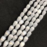 Cats Eye Jewelry Beads Teardrop polished DIY white Sold Per Approx 15 Inch Strand