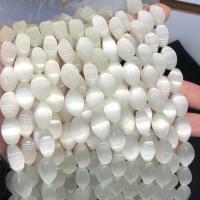Cats Eye Jewelry Beads polished DIY white Sold Per Approx 14.7 Inch Strand