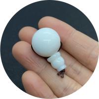 Weiße Muschel 3 Löcher Guru Perlen, Glühbirne, DIY & verschiedene Größen vorhanden, weiß, 8-18mm, verkauft von PC