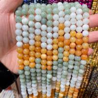 Perles en marbre naturel, marbre teint, poli, DIY & normes différentes pour le choix, couleurs mélangées, 6-10mm, Vendu par 14.96 pouce brin