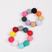 Akril nakit Beads, s Caddice, možete DIY, miješana boja, 20mm, Prodano By PC