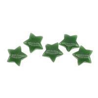 Zelená Aventurine Přívěsek, Hvězda, bez otvoru, zelený, 19x19x6mm, Prodáno By PC