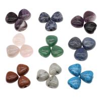 حجر كريم خرزة, قلب, ديي, المزيد من الألوان للاختيار, 22x22x14mm, تباع بواسطة PC