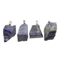 Wisiorki lapis lazuli, Mosiądz, ze Lapis Lazuli, mieszane kolory, sprzedane przez PC