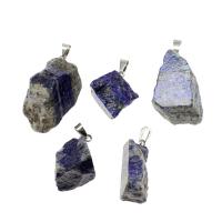 Wisiorki lapis lazuli, Mosiądz, ze Lapis Lazuli, niebieski, sprzedane przez PC