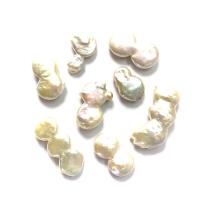 Keishi Tenyésztett édesvízi gyöngy Gyöngyök, Édesvízi gyöngy, DIY, fehér, 15x20-20x45mm, 10PC/Bag, Által értékesített Bag