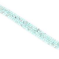 Turquoise Beads Round DIY blue 4mm Sold Per 38 cm Strand