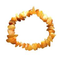 Amber Bracelet Chips Unisex & radiation protection yellow 8mm Length 7.5 Inch Sold By PC