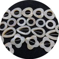 Naturlig Freshwater Shell Perler, du kan DIY & forskellige stilarter for valg, hvid, 16-35mm, Solgt Per 14.96 inch Strand