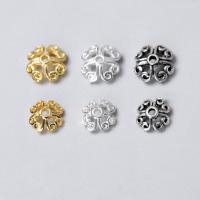 Capuchon de perle en argent sterling 925, fleur, normes différentes pour le choix & creux, plus de couleurs à choisir, Vendu par PC