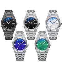 Men Wrist Watch Stainless Steel with Glass & Zinc Alloy Chinese watch movement for man & waterproof & luminated ， Sold By PC