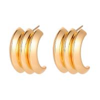 Iron Stud Earring iron post pin for woman golden nickel lead & cadmium free Sold By Pair